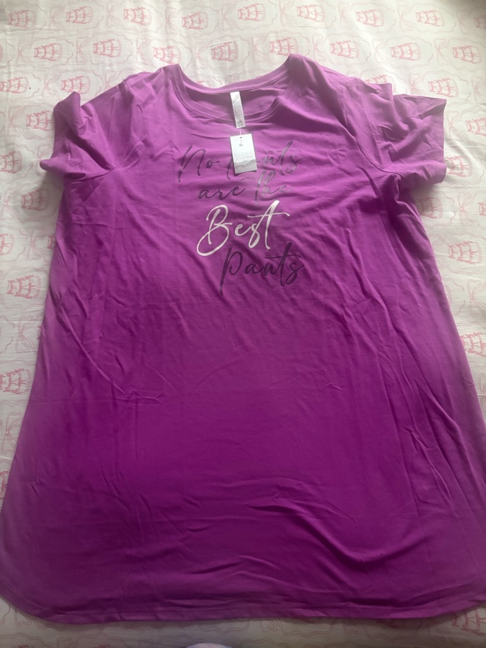 Cacique Purple Graphic Sleep Tee